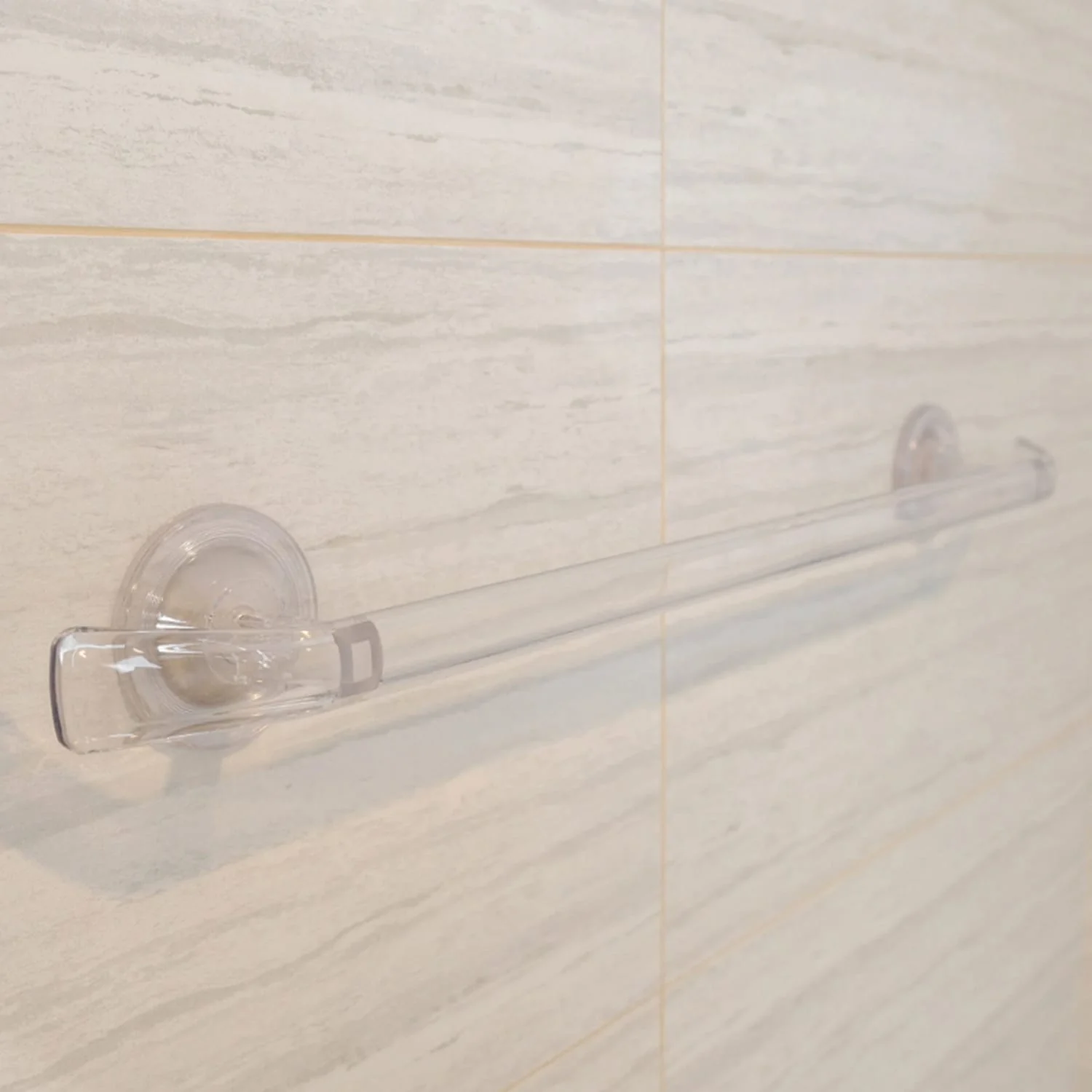 Better Houseware Suction-Cup Towel Bar, Clear - Image 3