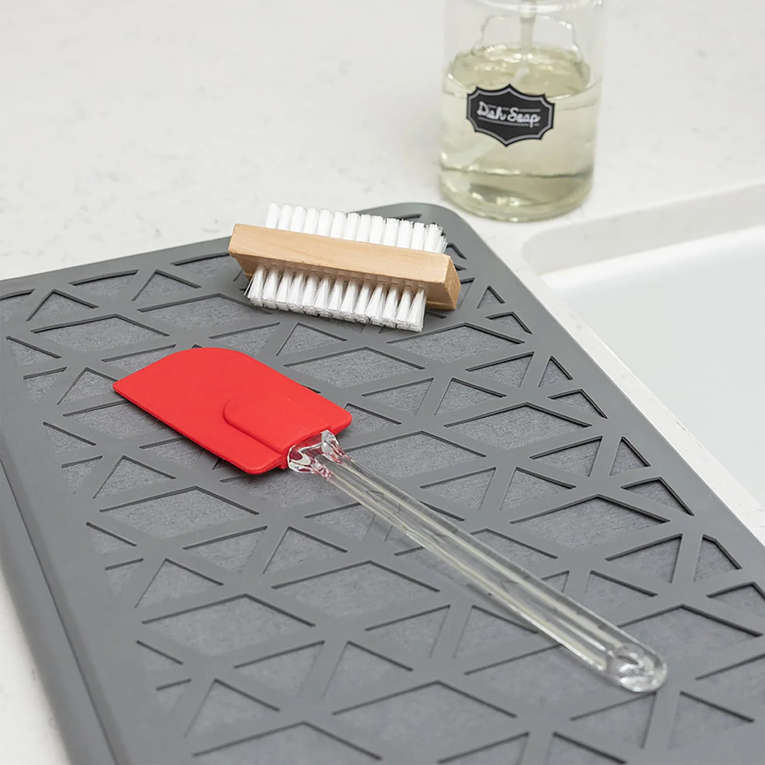 Better Houseware The Magic Dishmat II Stone and Silicone Quick-Dry Mat - Image 5