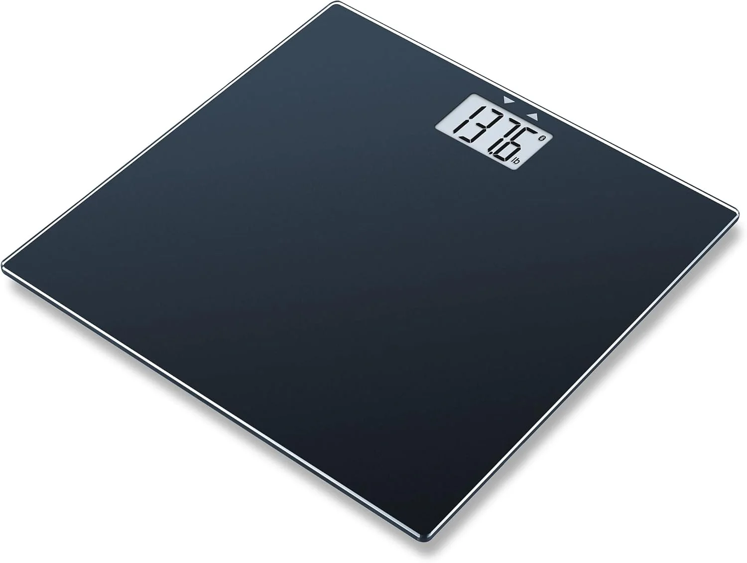 Beurer Bluetooth Glass Scale with BMI Measurement, Smart Digital Bathroom Scale Connects with Health App Analyzer, Black