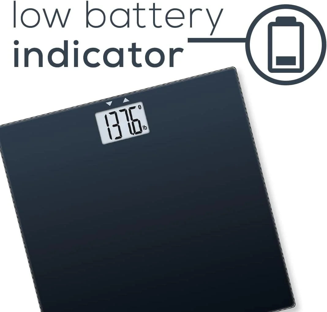 Beurer Bluetooth Glass Scale with BMI Measurement, Smart Digital Bathroom Scale Connects with Health App Analyzer, Black - Image 11