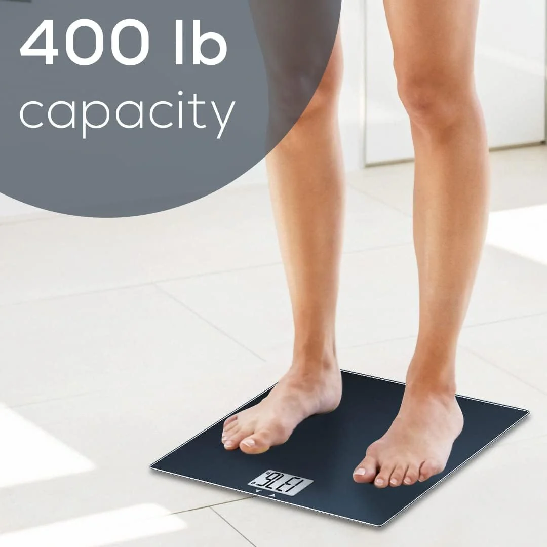 Beurer Bluetooth Glass Scale with BMI Measurement, Smart Digital Bathroom Scale Connects with Health App Analyzer, Black - Image 8