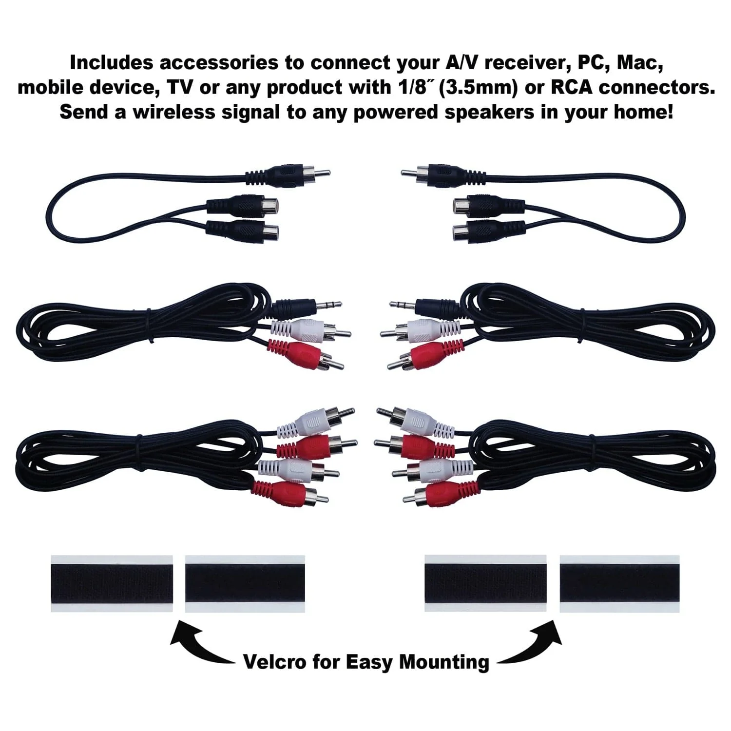 BIC America WTR-SYS 4-Channel Wireless Audio Transmitter/Receiver Kit for Powered Subs and Speakers - Image 4