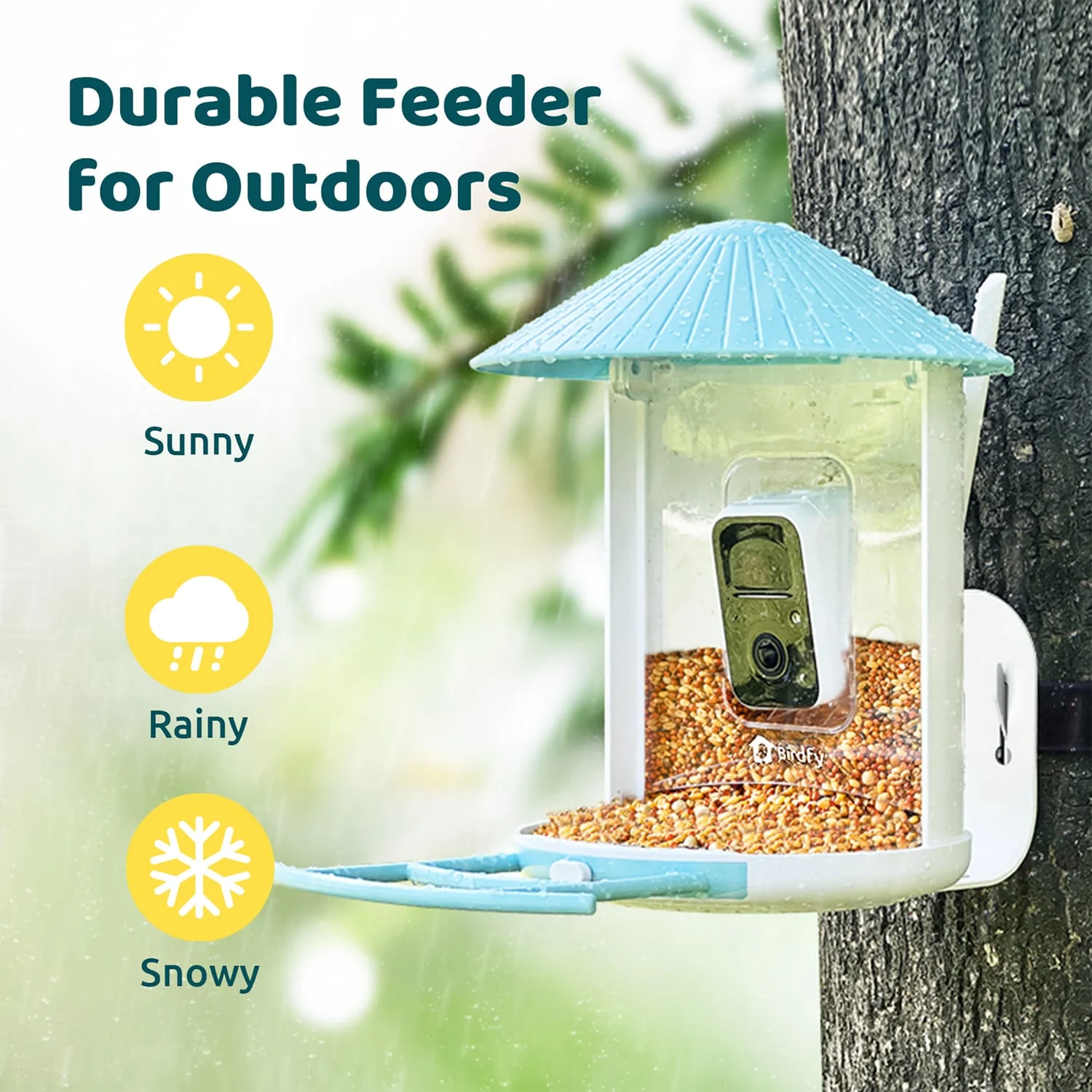 Birdfy Feeder 1 Smart Bird Feeder with Camera and AI by Subscription - Image 5