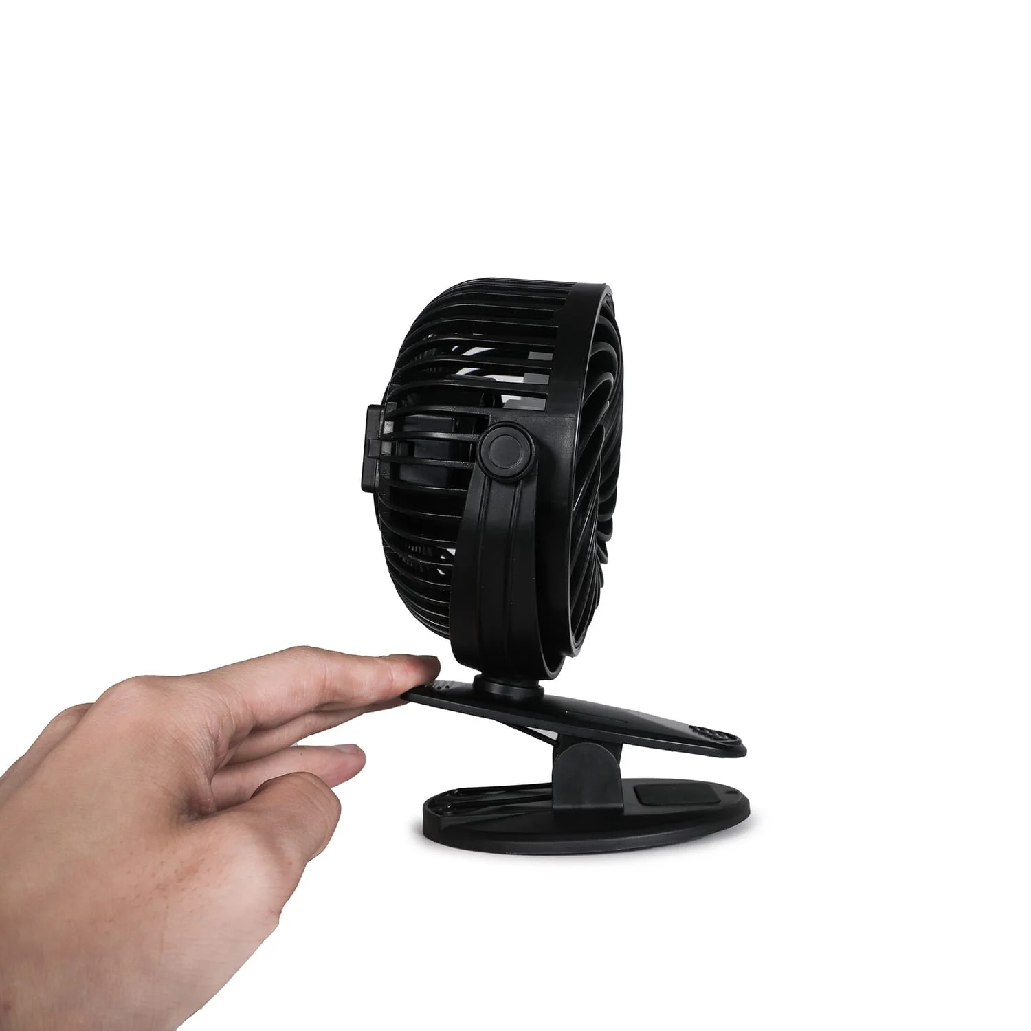 Black+Decker BFDC42PK 4-In. 3-Speed Portable USB-Powered Convertible Clip Fan, Black, 2 Count - Image 4