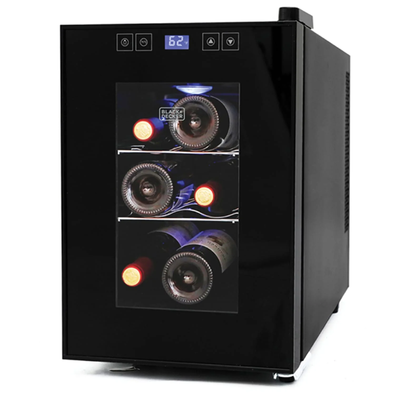 Black+Decker Wine Cellar with LED Display, 6 Bottle