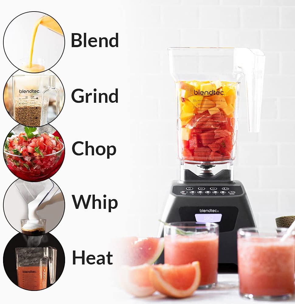 Blendtec Classic 575 Blender, WildSide+ Jar, 5 Speeds, Black - Image 5