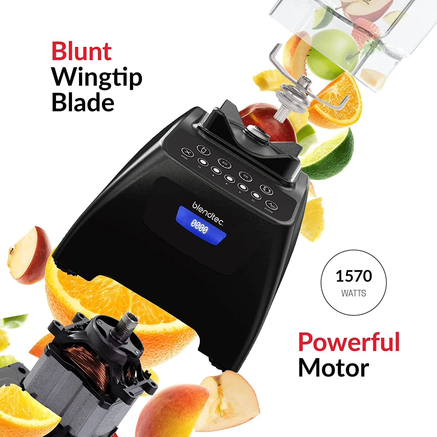 Blendtec Classic 575 Blender, WildSide+ Jar, 5 Speeds, Black - Image 6