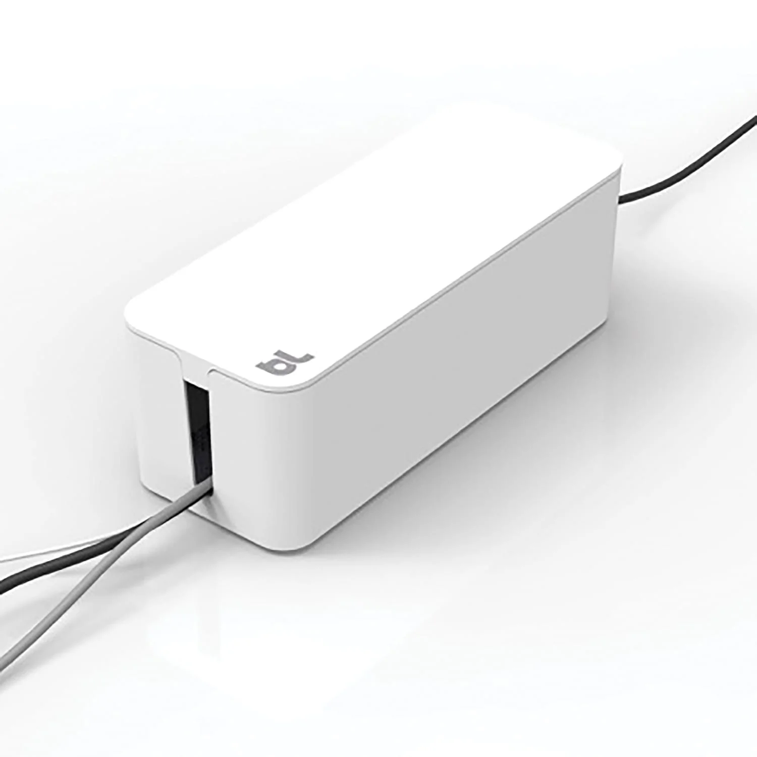 Bluelounge 16 x 6.25 x 5.25-In. CableBox Cable Organizer, BLUCB-01, White - Image 2
