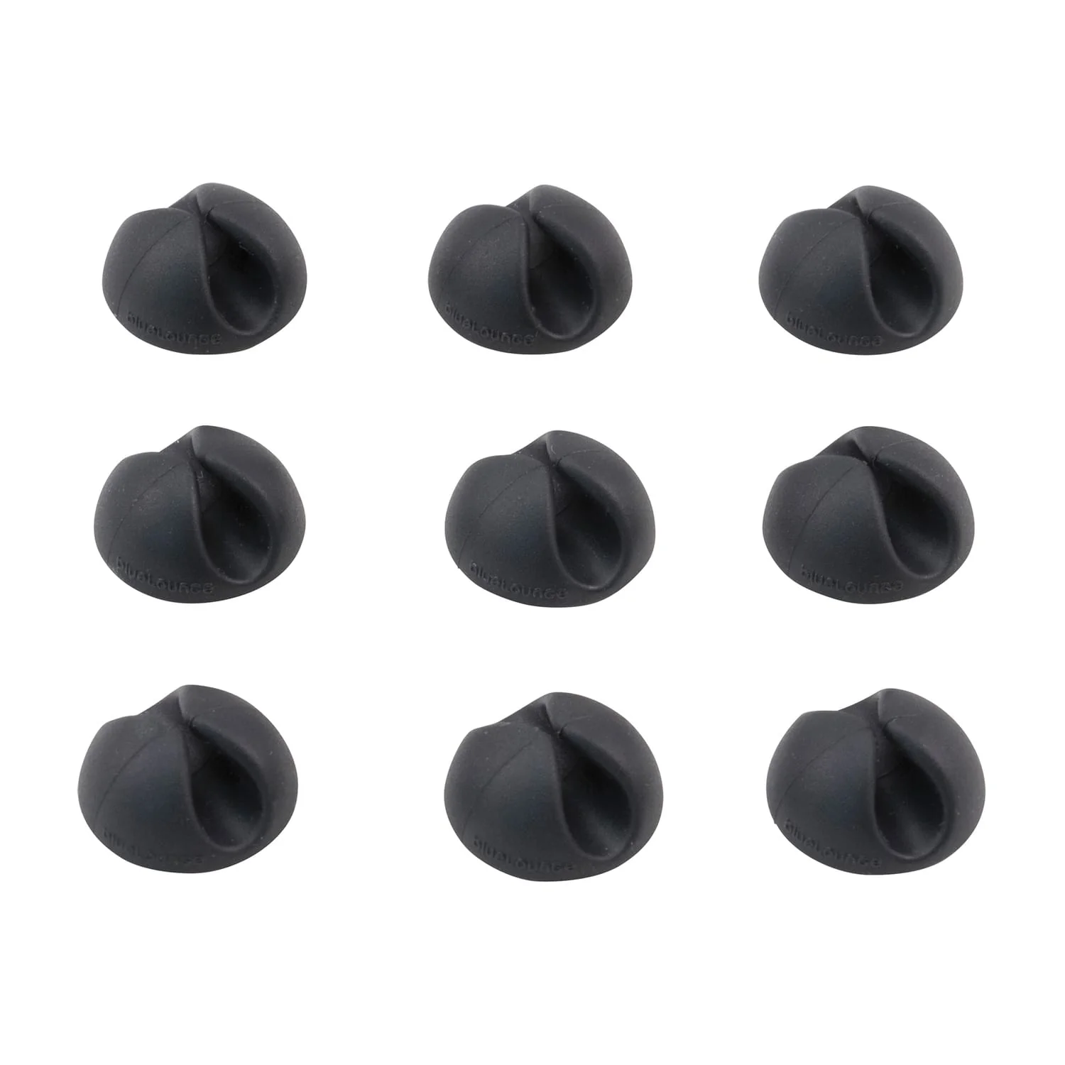 Bluelounge CableDrop Mini Cable Routing Clip, BLUCDM, 9 Pack, Black