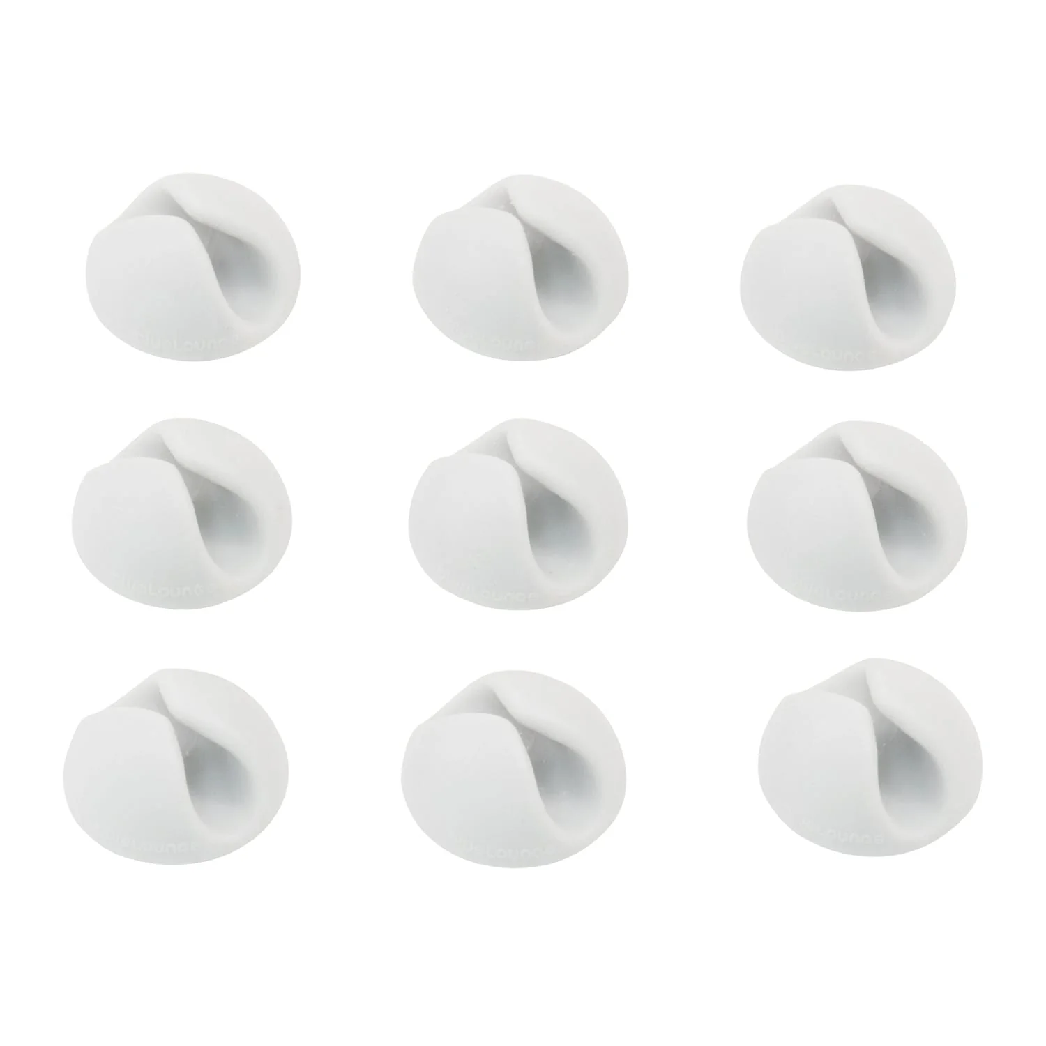 Bluelounge CableDrop Mini Cable Routing Clip, BLUCDM, 9 Pack, White