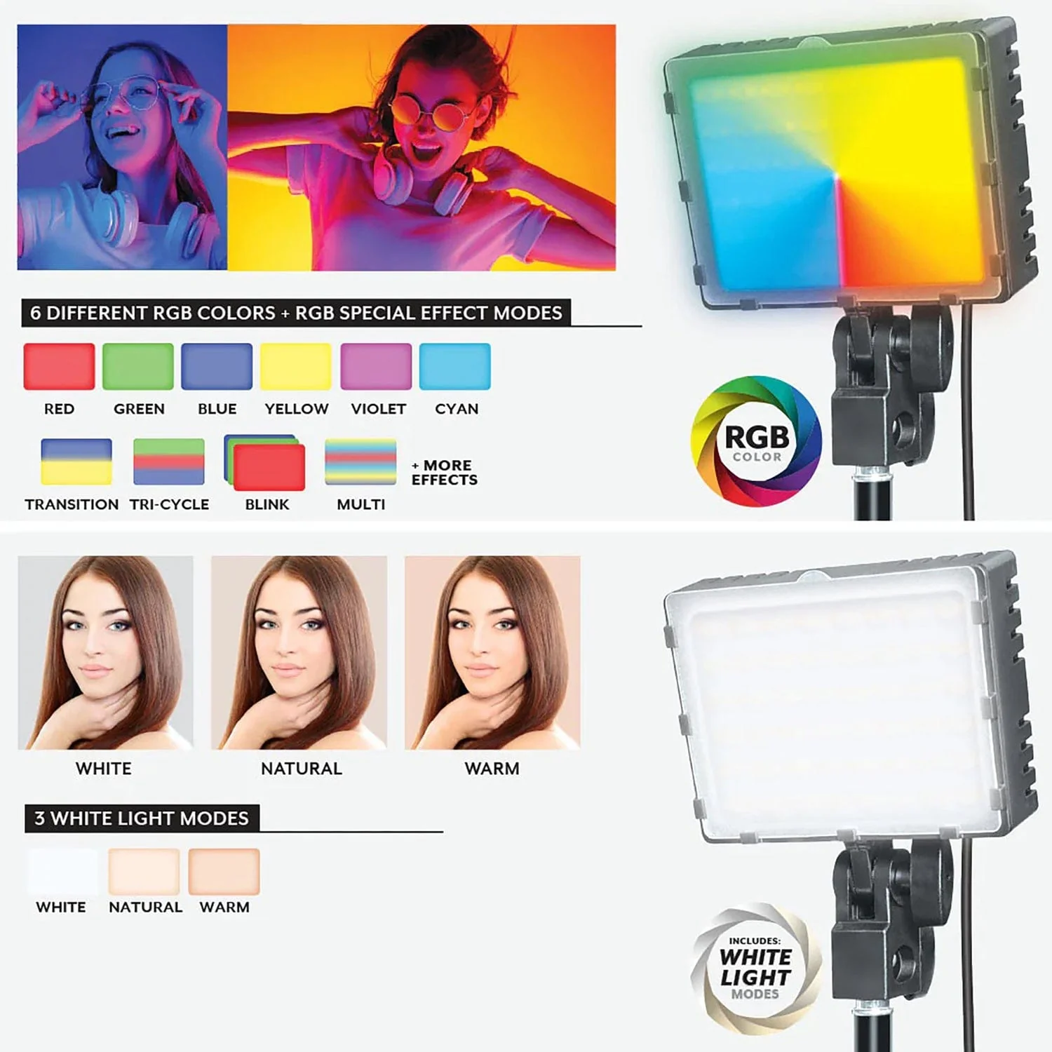 Bower RGB LED Light Kit, 2 Pack - Image 4