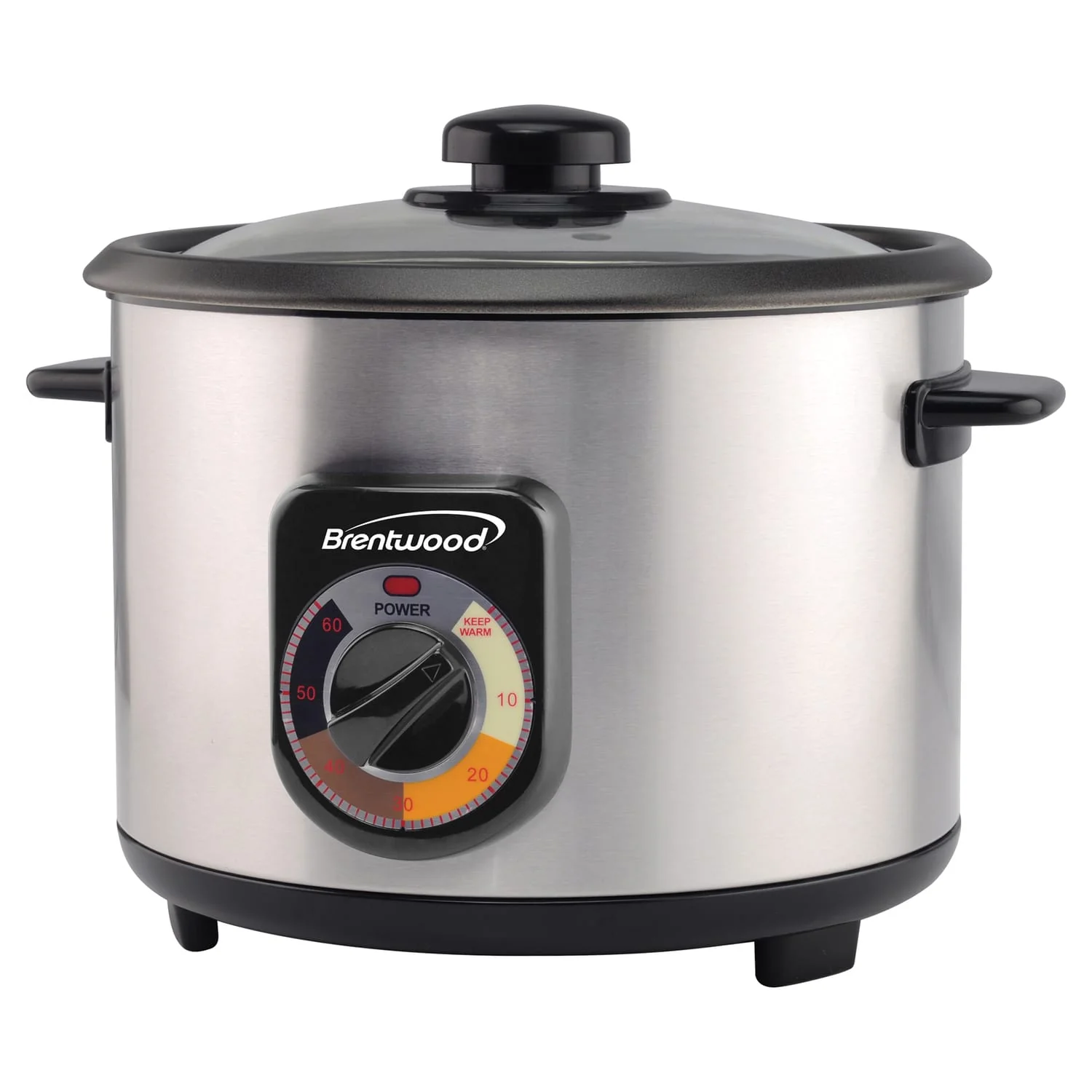 Brentwood 10-Cup Uncooked/20-Cup Cooked 700-Watt Stainless Steel Crunchy Persian Rice Cooker with Lid - Image 3