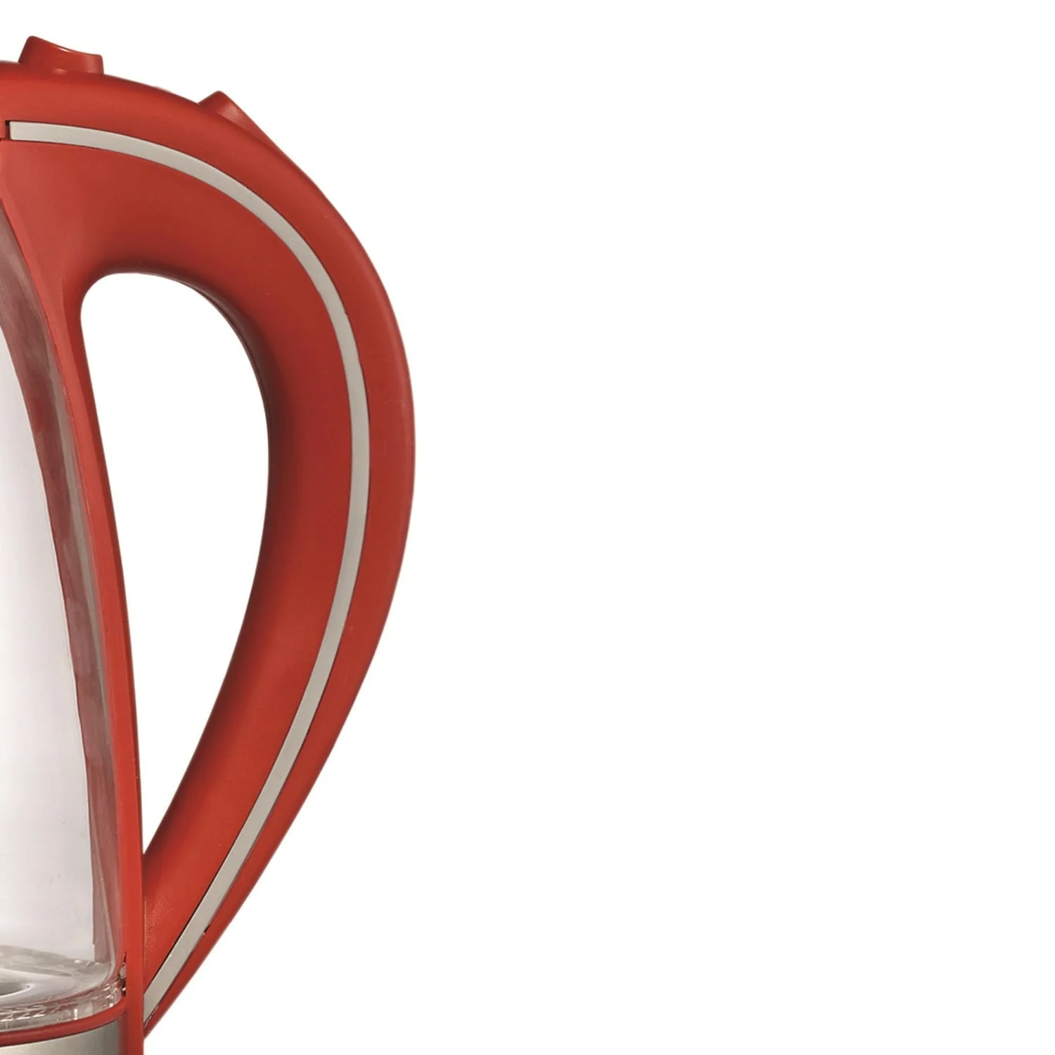 Brentwood 1100-Watt 1.8-Qt. 7-Cup Cordless Tempered-Glass Electric Kettle with Auto Shut-off, Red - Image 5
