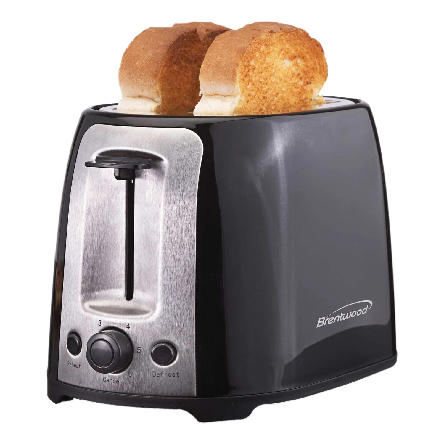 Brentwood 2-Slice Cool-Touch Toaster with Extra-Wide Slots, Black - Image 5