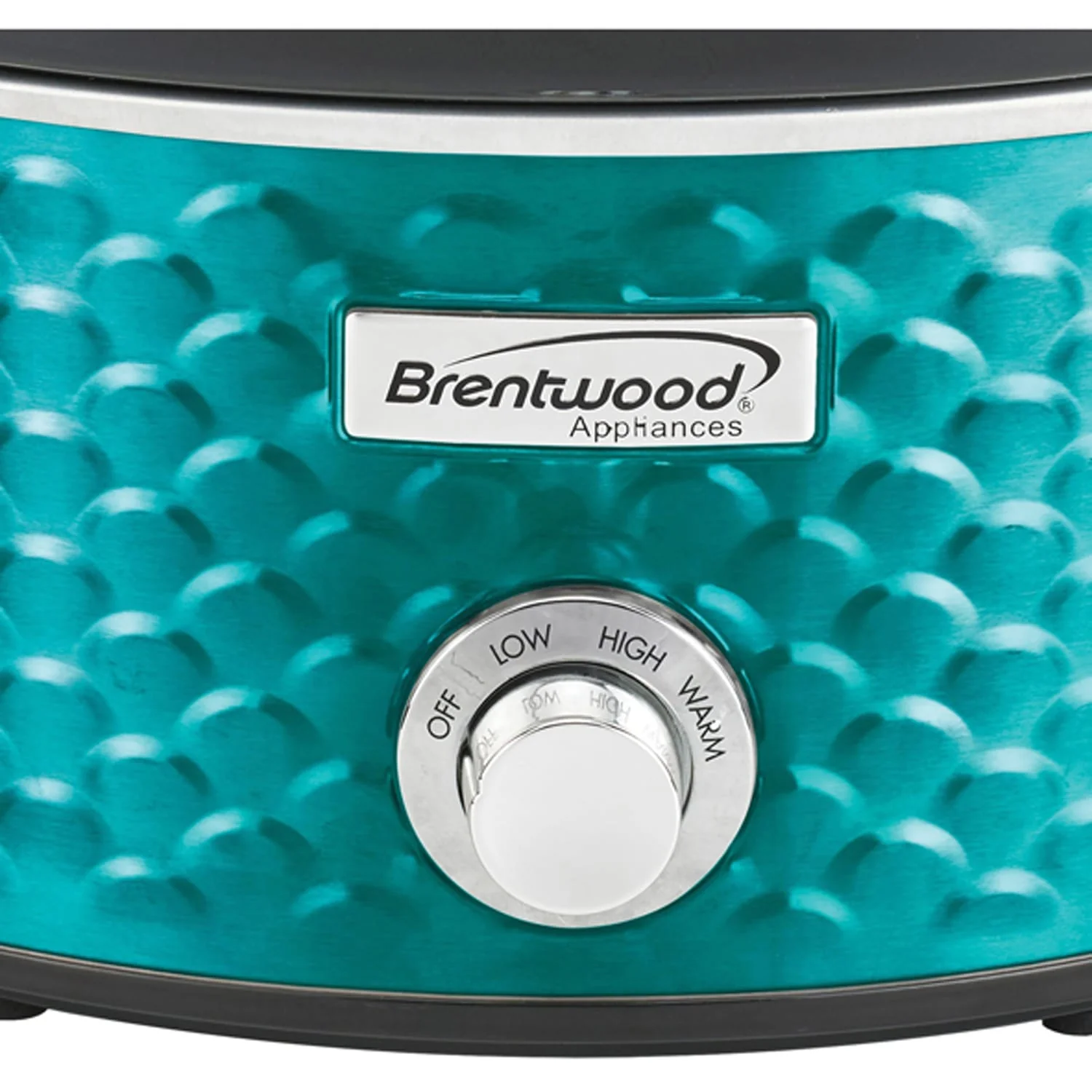 Brentwood 4.5-Quart Scallop Pattern Slow Cooker, Blue - Image 4
