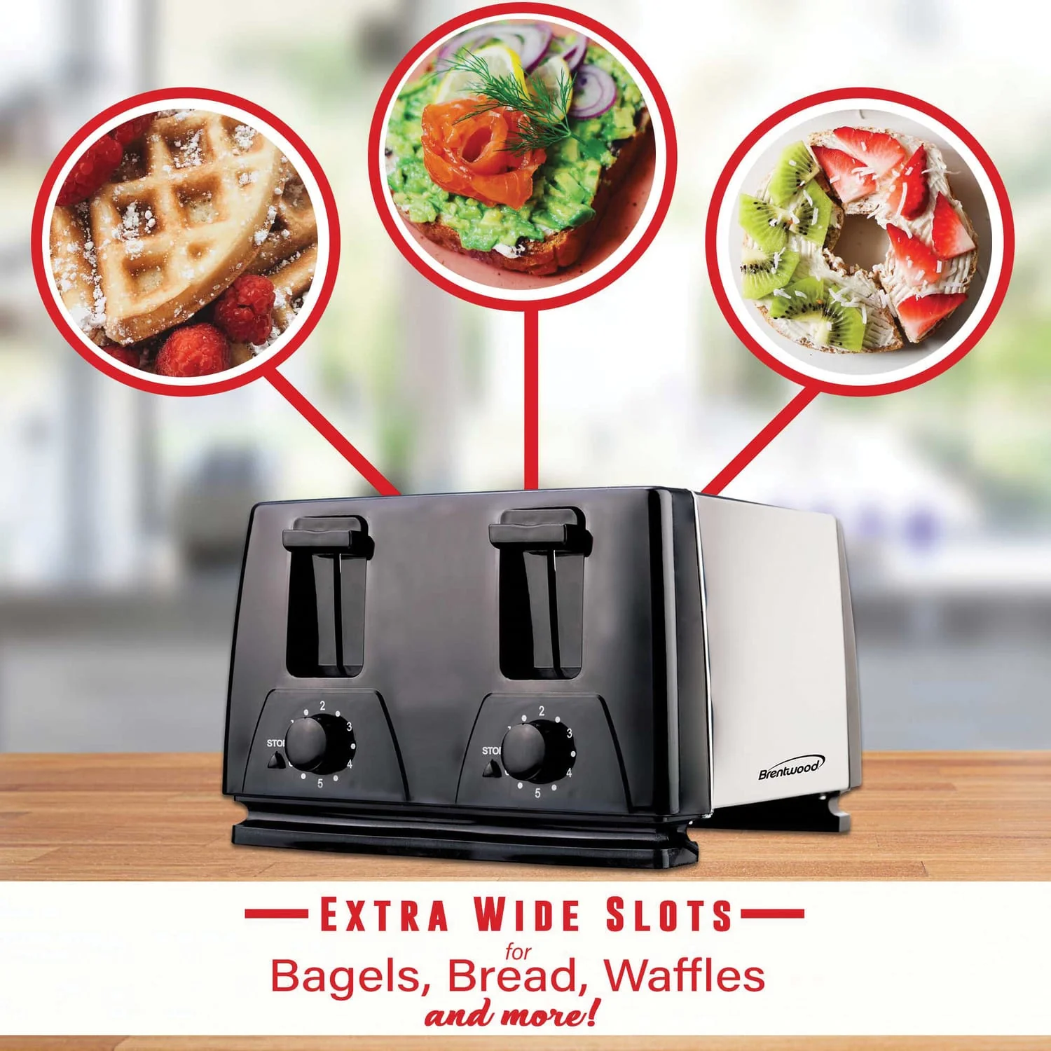 Brentwood 4-Slice Toaster - Image 5