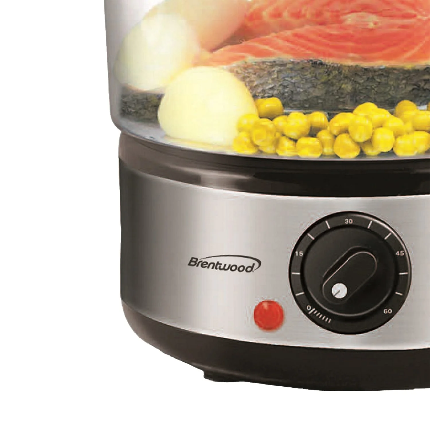 Brentwood 400-Watt 5-Qt. 2-Tier Electric Food Steamer with Steam Trays and Lid - Image 4
