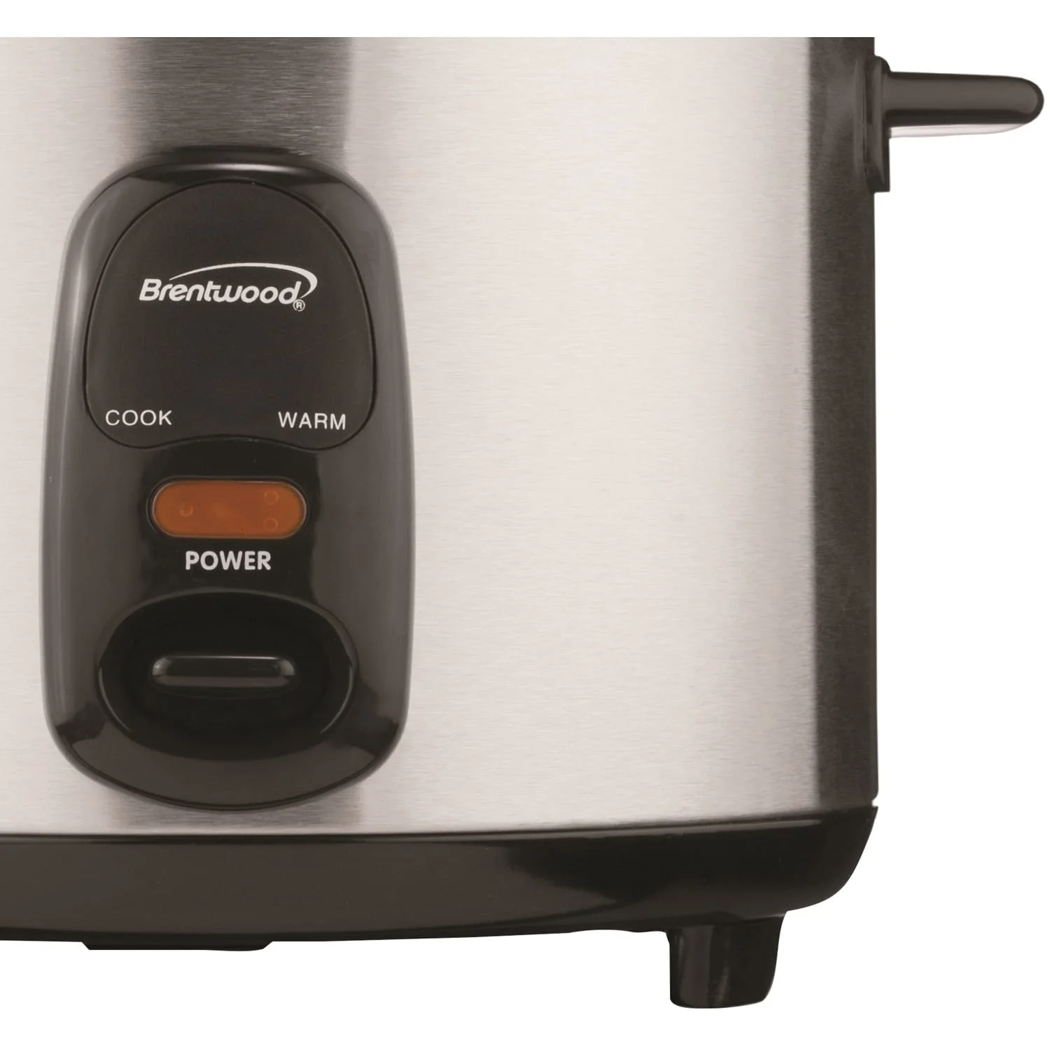Brentwood 5-Cups Uncooked/10-Cups Cooked Electric Rice Cooker, Stainless Steel - Image 3