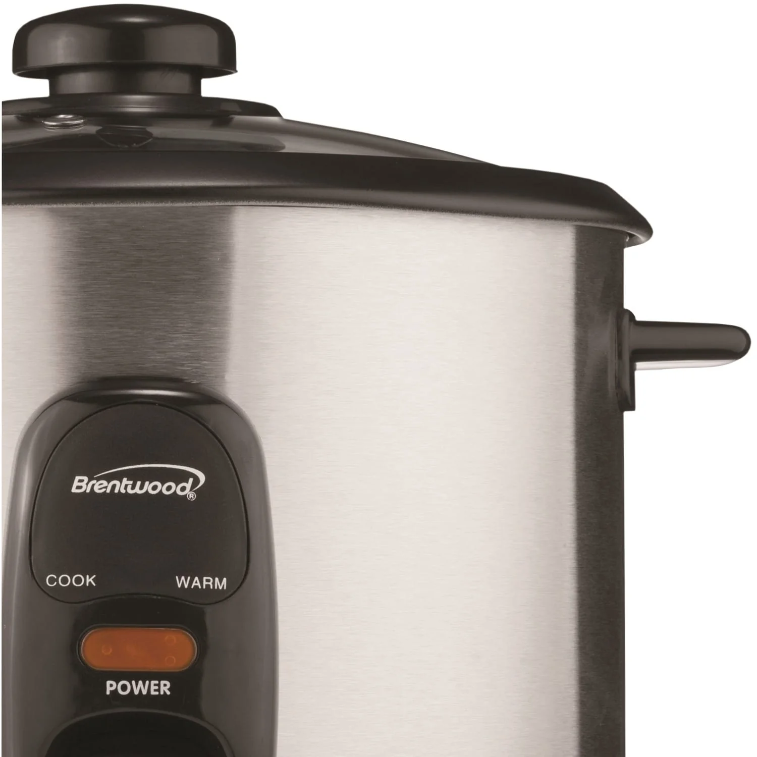 Brentwood 5-Cups Uncooked/10-Cups Cooked Electric Rice Cooker, Stainless Steel - Image 5