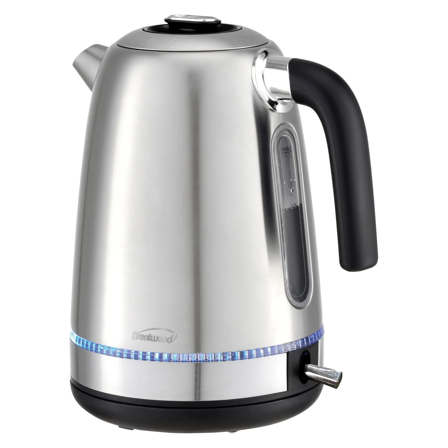 Brentwood 7-Cup 1500-Watt Cordless Electric Stainless Steel Kettle, Metallic