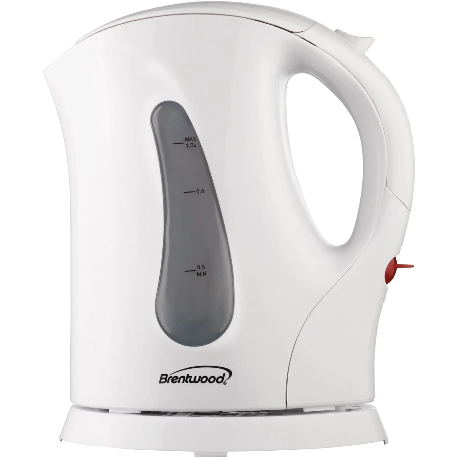 Brentwood BPA-Free 1-Liter Cordless Electric Kettle, White