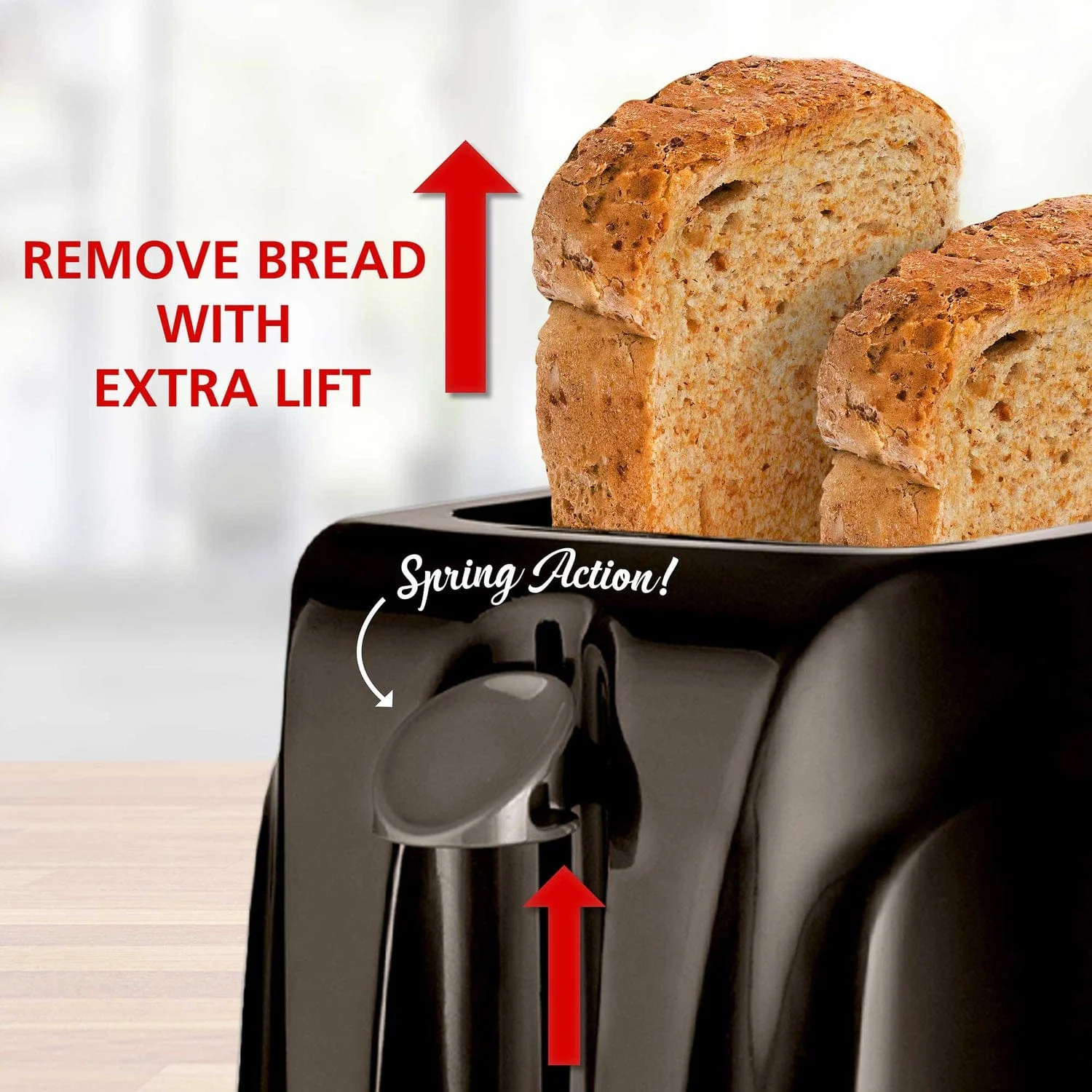 Brentwood Cool-Touch 2-Slice Toaster, Black - Image 2