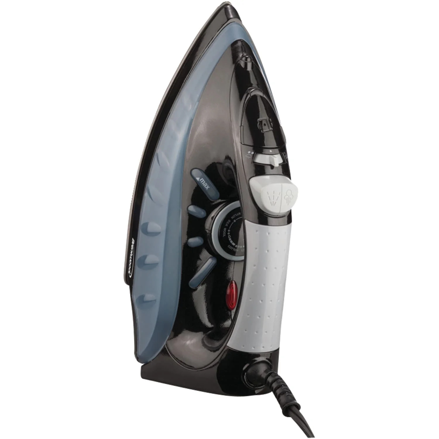 Brentwood Full-Size Nonstick Steam Iron, Black
