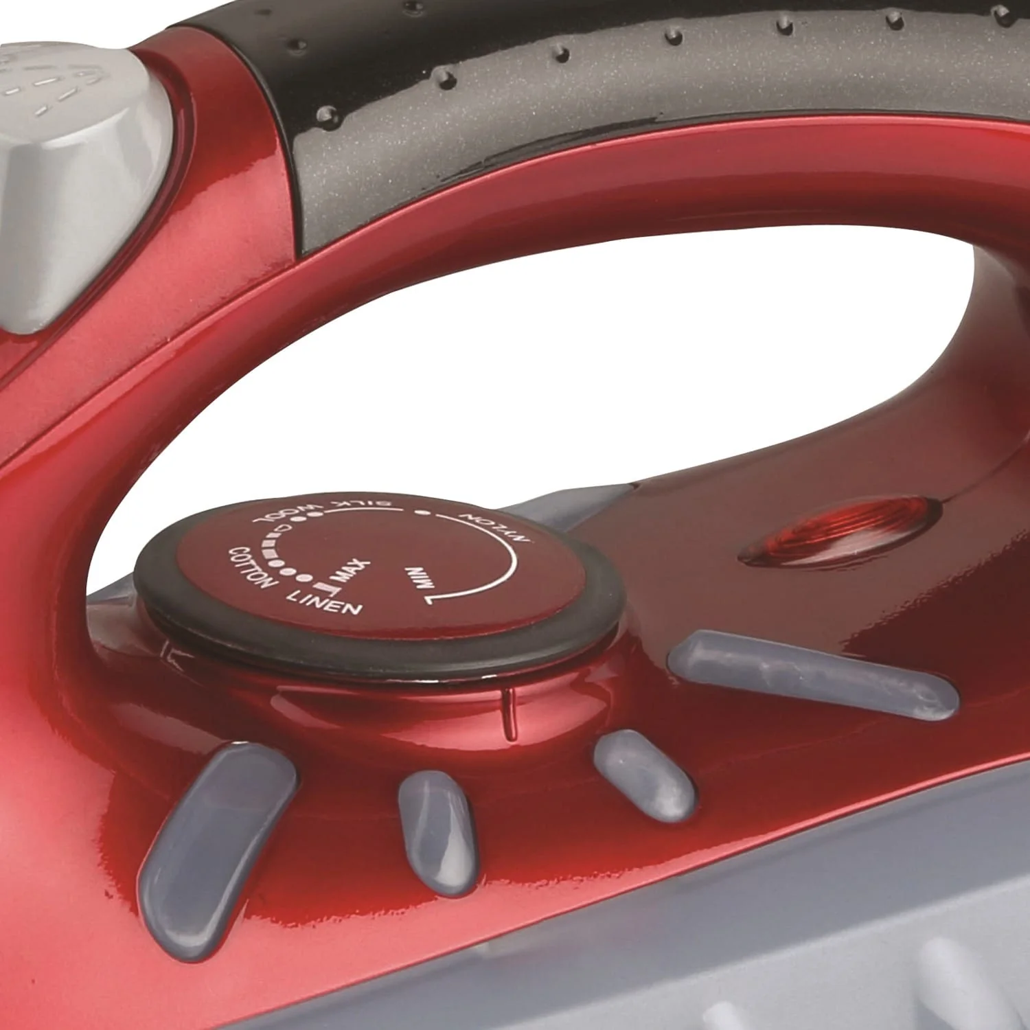 Brentwood Full-Size Nonstick Steam Iron, Red - Image 4