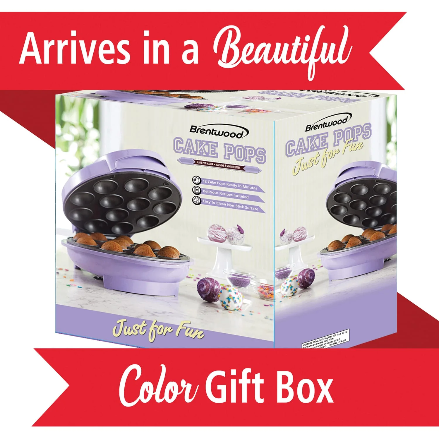 Brentwood Just For Fun Nonstick Electric Cake Pop Maker - Image 2