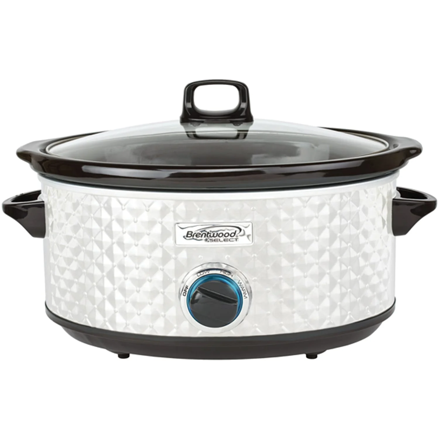 Brentwood Select 7-Qt. Slow Cooker, Pearl White