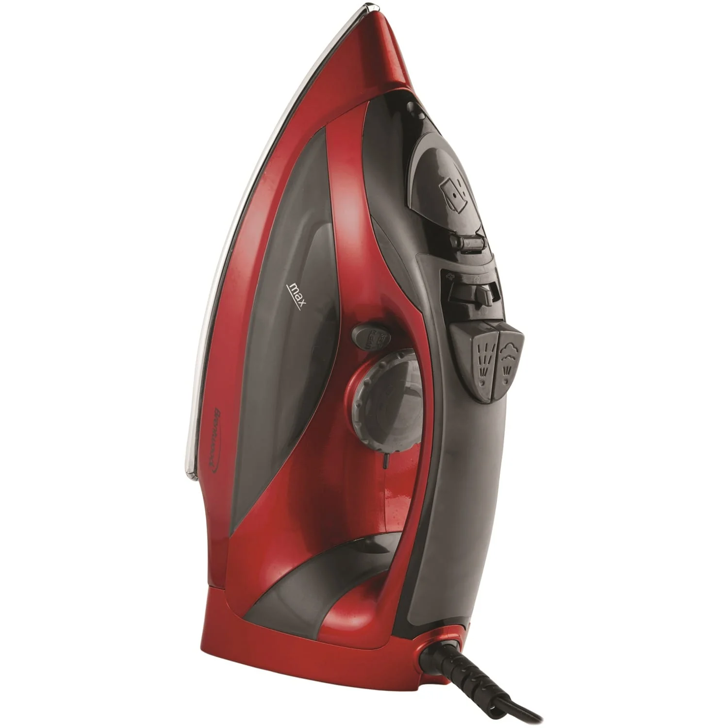 Brentwood Steam Iron with Auto Shutoff, Red
