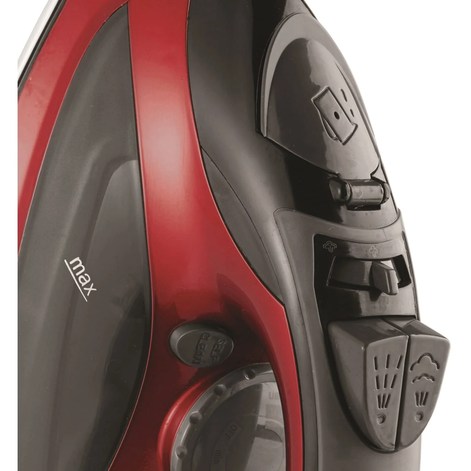 Brentwood Steam Iron with Auto Shutoff, Red - Image 5