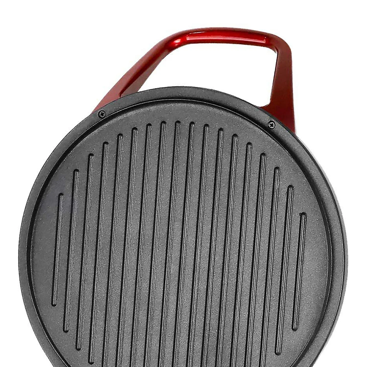 Brentwood TS-124R 1200-Watt 12-In. Non-Stick Pizza Maker and Grill with Timer, Red - Image 2