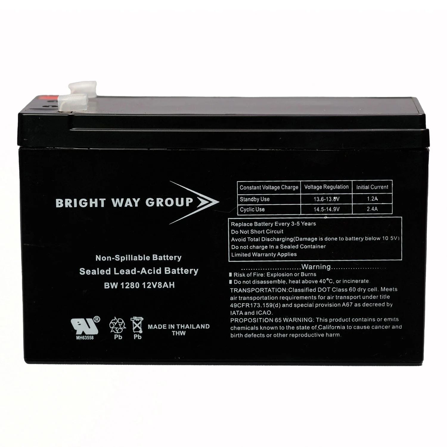 Bright Way Group BWG 1280 F1 Battery - Image 5