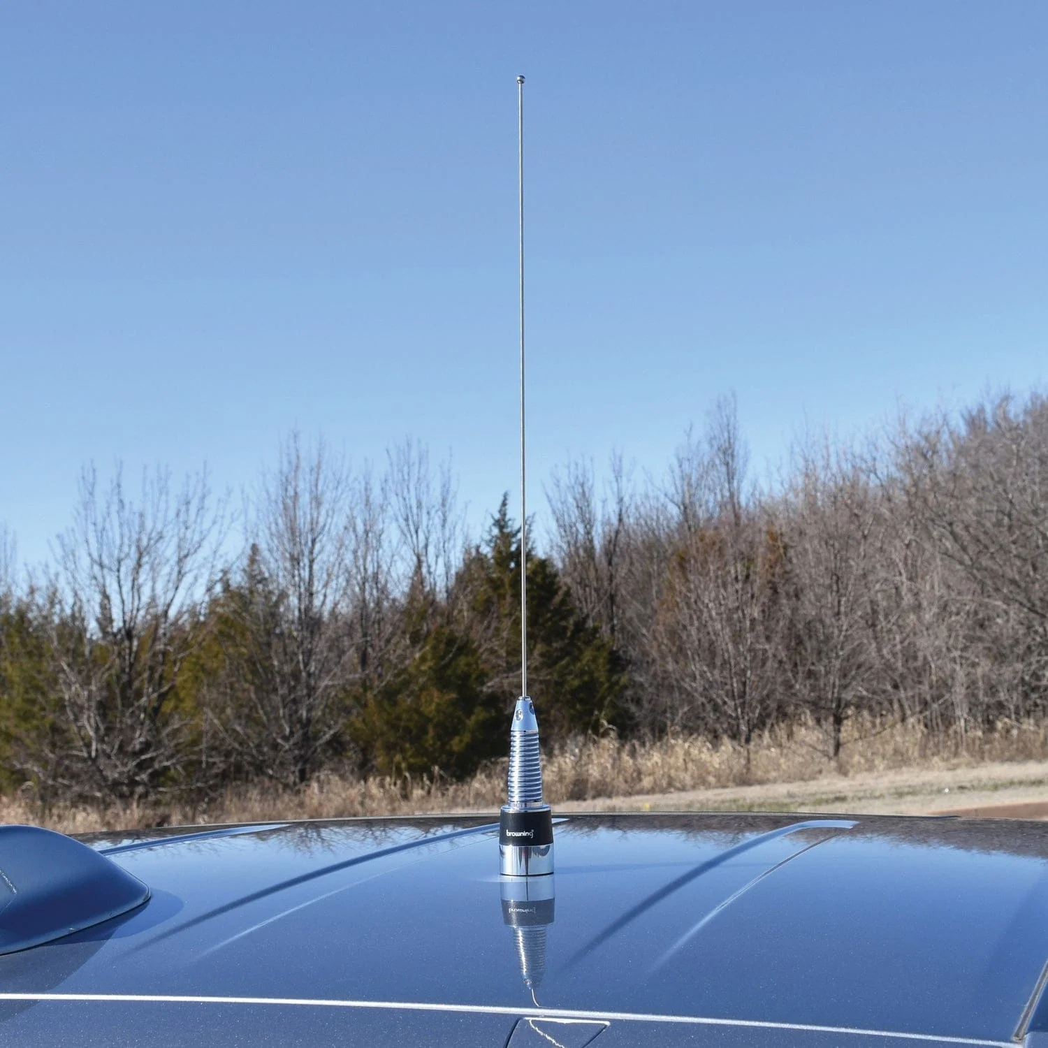 Browning 160-Watt Wide-Band 136 MHz to 174 MHz Unity-Gain Antenna with NMO Mounting, Stainless Steel - Image 3