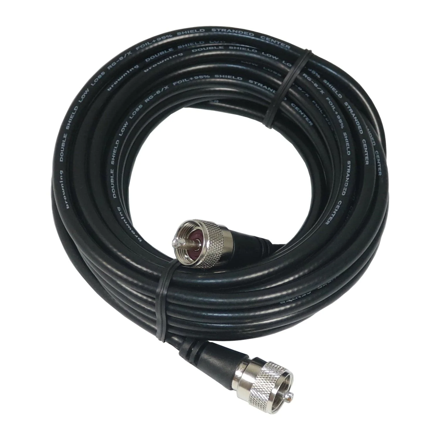 Browning 18-Ft. Heavy-Duty CB Antenna Coaxial Cable Assembly with Preinstalled UHF PL-259, BR-8X-18 - Image 2