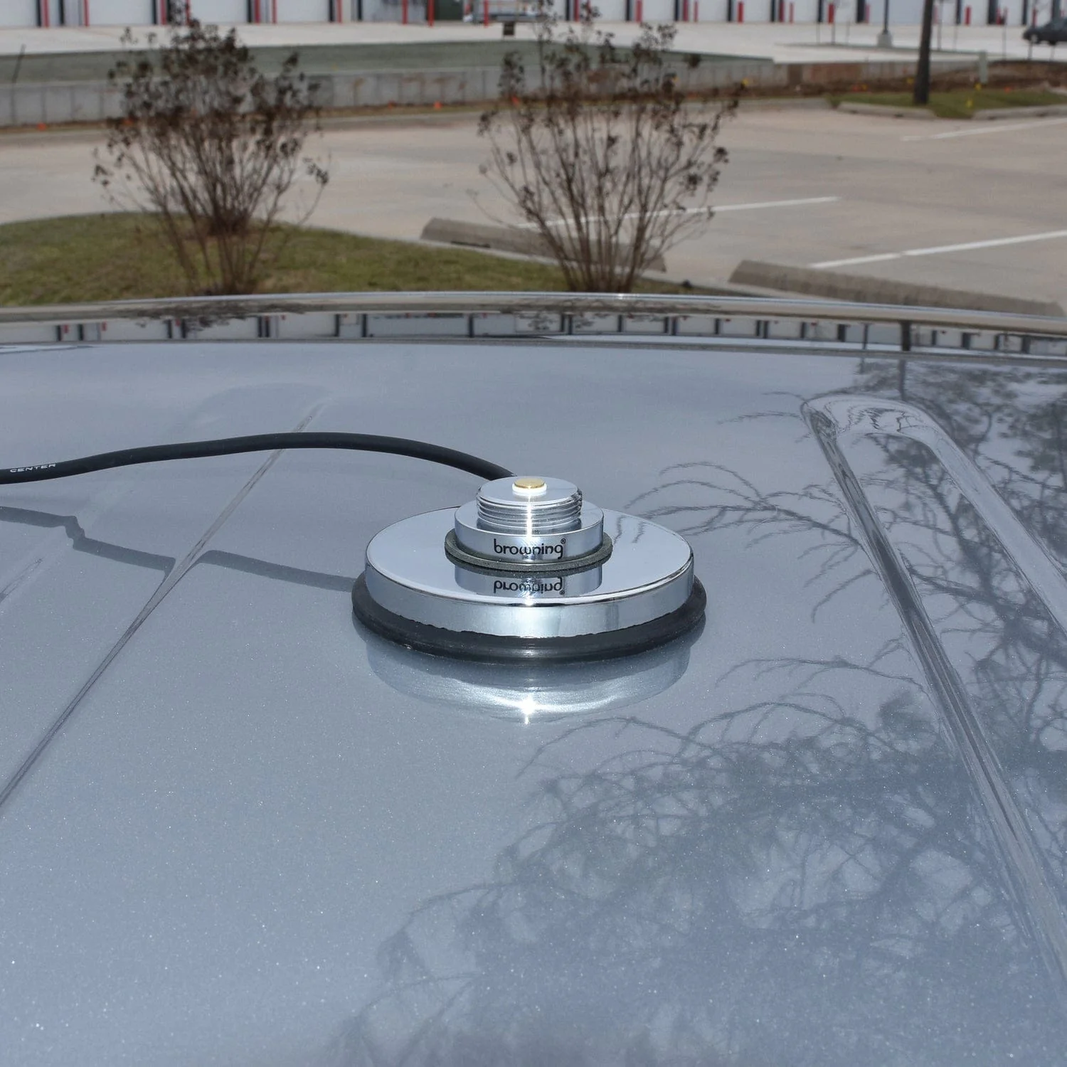 Browning 3-5/8-In. NMO Magnet Mount with Rubber Boot and Preinstalled UHF PL-259 Connector, Chrome - Image 4