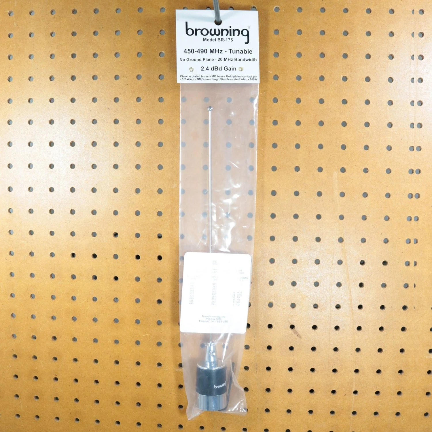 Browning 450 MHz to 490 MHz No Ground Plane UHF 2.4-dBd Gain 13-In. Tall Tunable NMO Antenna, 20-MHz Bandwidth, BR-175 - Image 4