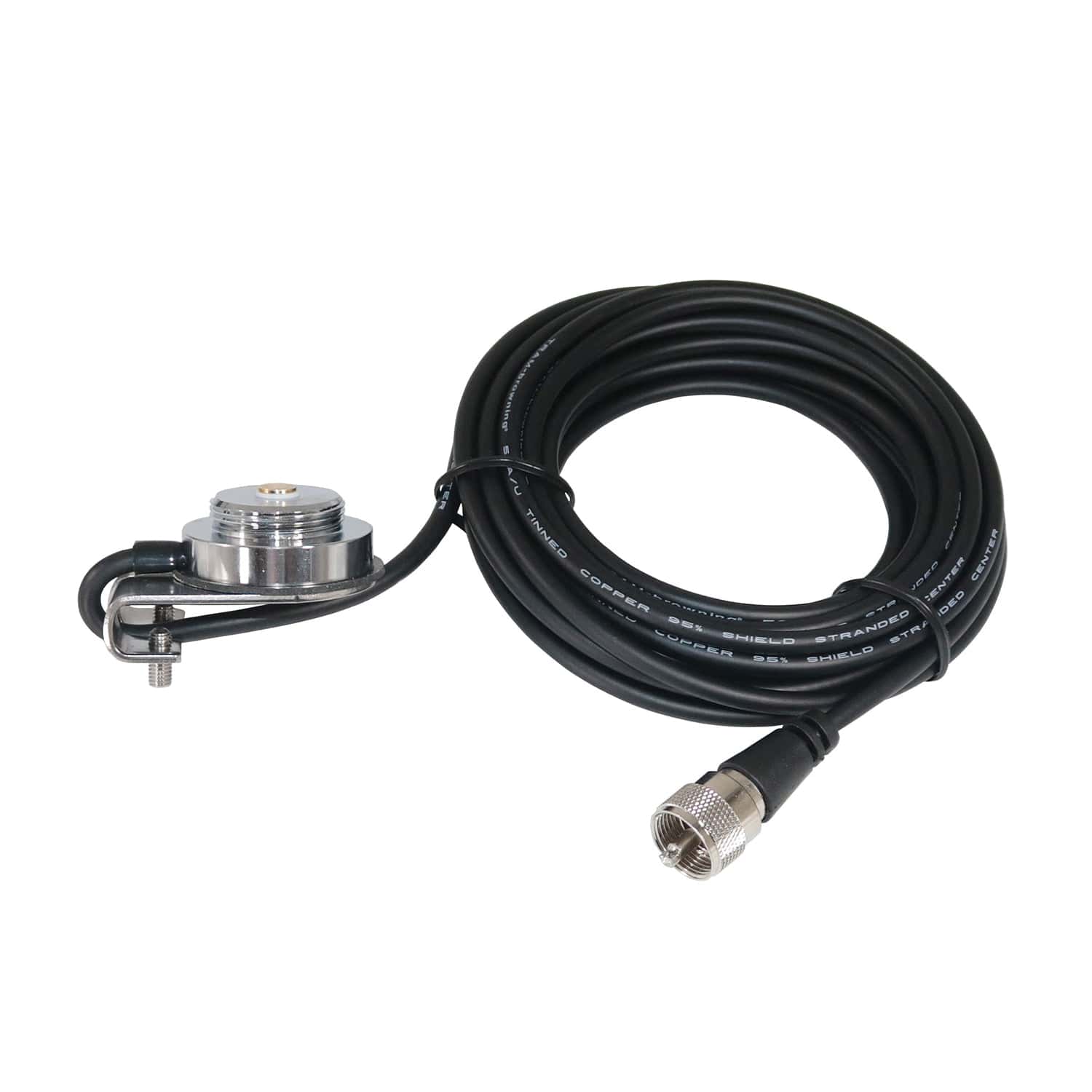 Browning Adjustable NMO Trunk Mount with Preinstalled UHF PL-259 Connector, Fits up to 3/8-In. Surfaces, BR1020-UHF