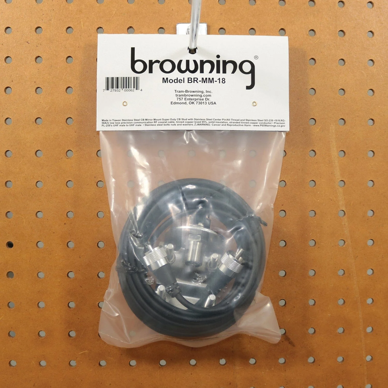 Browning Mirror-Mount Kit for CB Antenna with 18-Ft. Coaxial Cable and Preinstalled UHF PL-259 Connectors, BR-MM-18 - Image 3