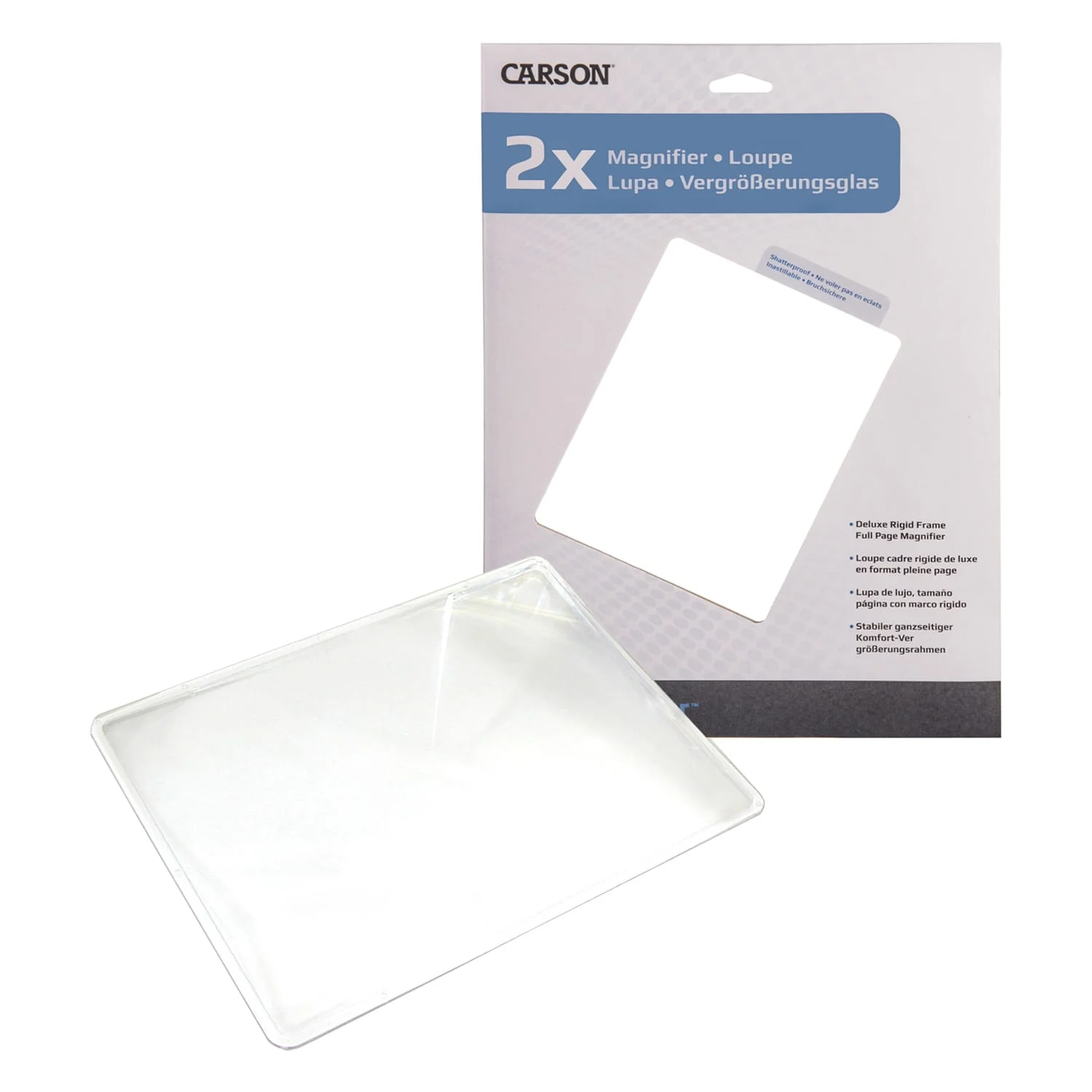 Carson 2x Magnification Rigid-Frame 8.5-In. x 11-In. Magnifier - Image 2