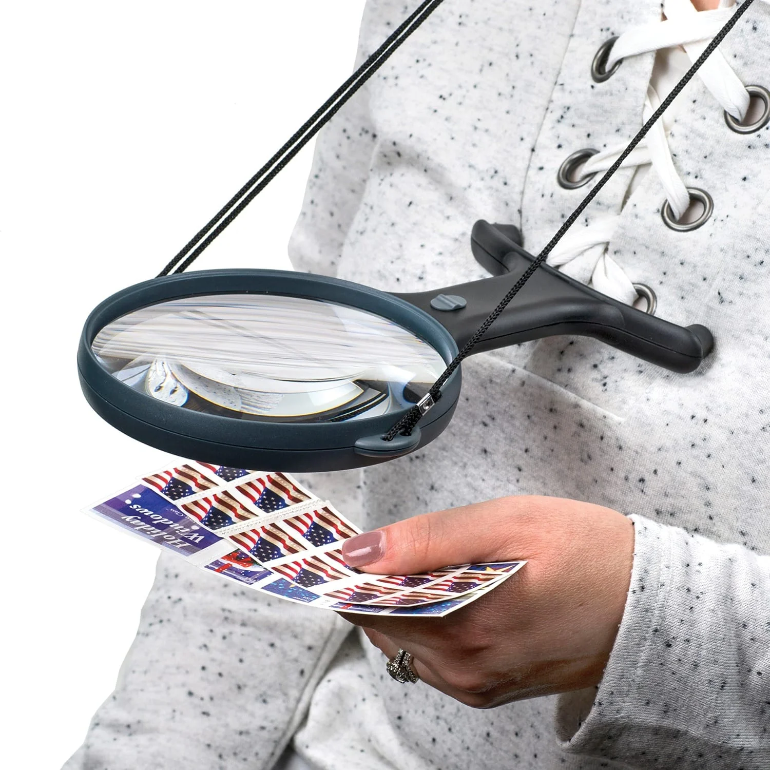 Carson MagniShine LED Lighted 5-Inch 2x Power Hands-Free Magnifier - Image 3