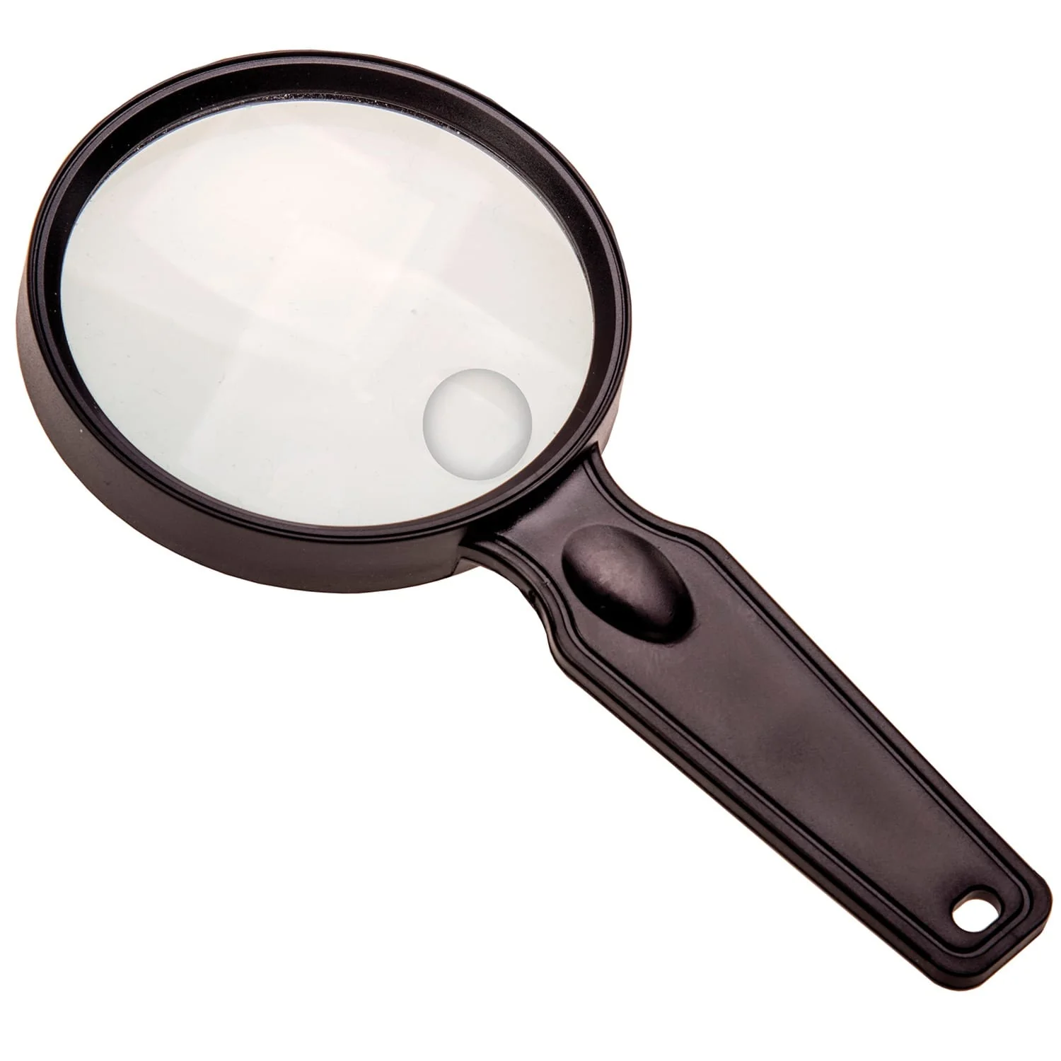 Carson MagniView 2x Handheld Magnifier with 4.5x Spot and 3.5-Inch Acrylic Lens