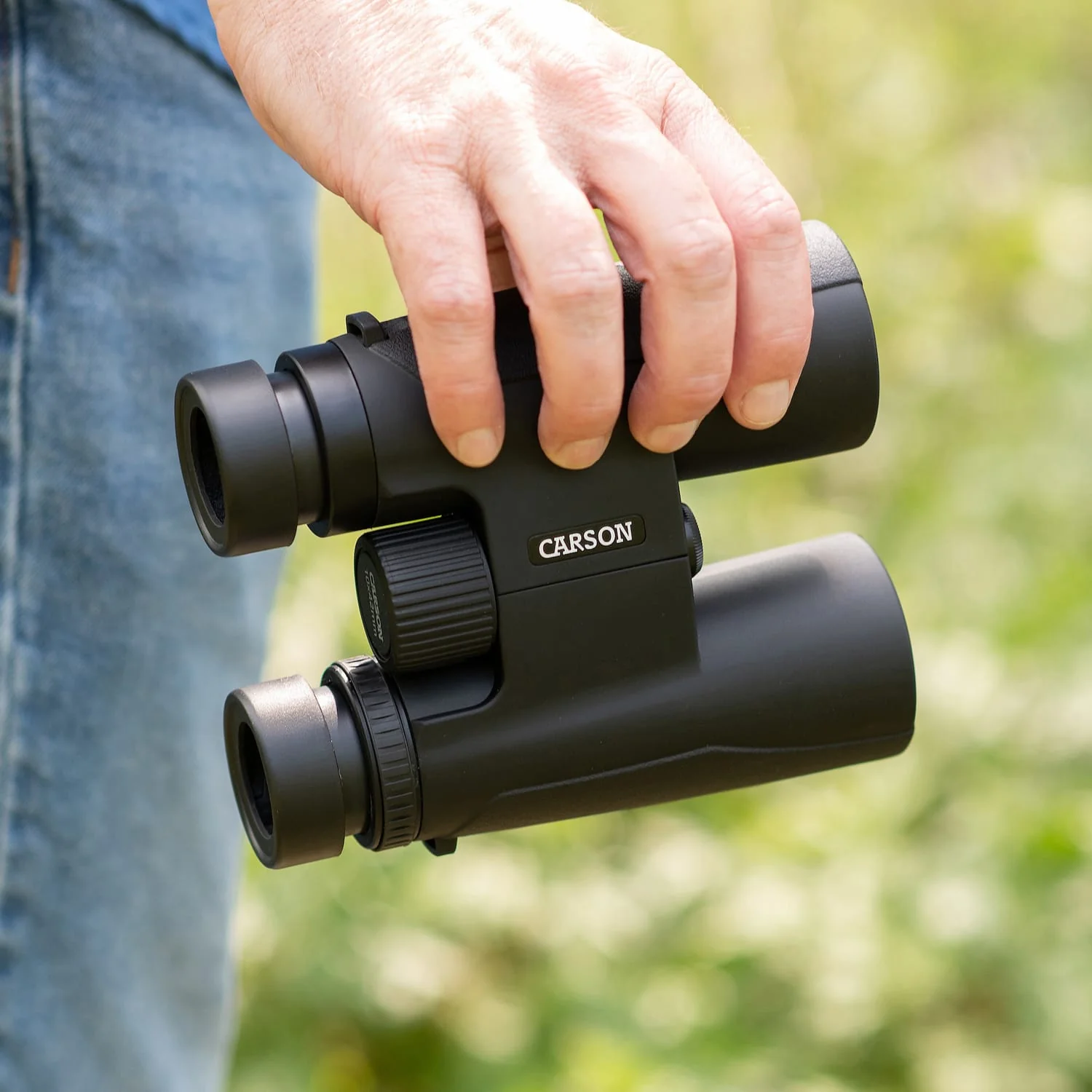 Carson Makalu 10x42 Full-Size Roof-Prism Binoculars with Strap, Pouch, Caps, and Cleaning Cloth for Birding, Hiking, and Outdoor Use - Image 4