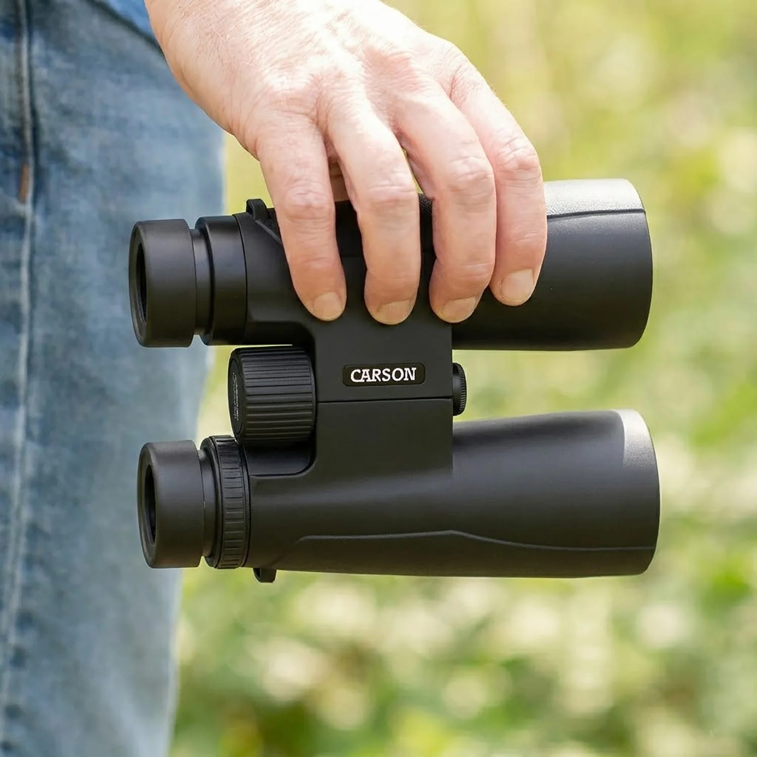 Carson Makalu 12x50 Full-Size Roof-Prism Binoculars with Strap, Pouch, Caps, and Cleaning Cloth for Birding, Hiking, and Outdoor Use - Image 2