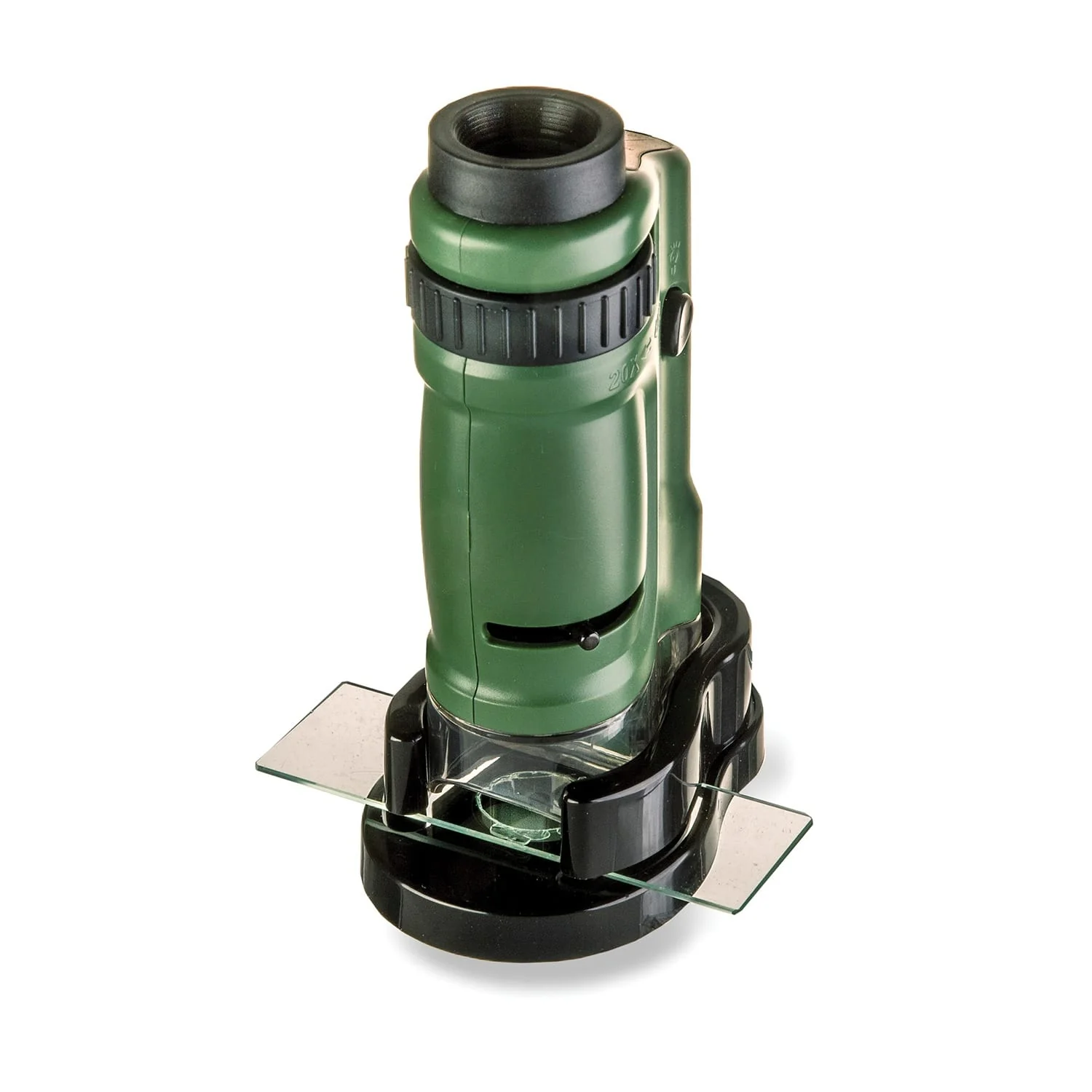 Carson MicroBrite 20x–40x Zoom Pocket Microscope with Built-in LED
