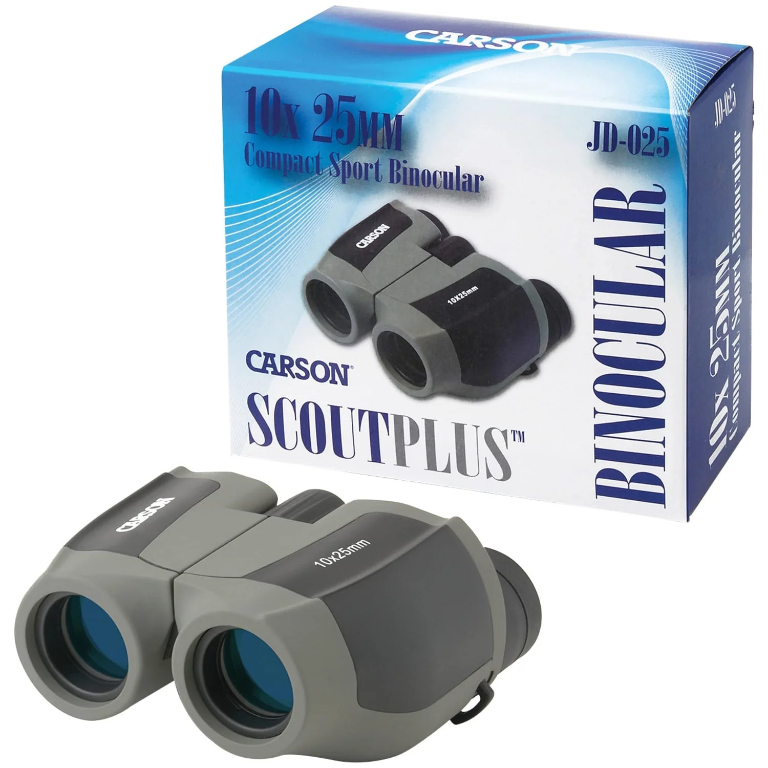Carson ScoutPlus 10x 25mm Compact Porro Prism Binoculars - Image 4
