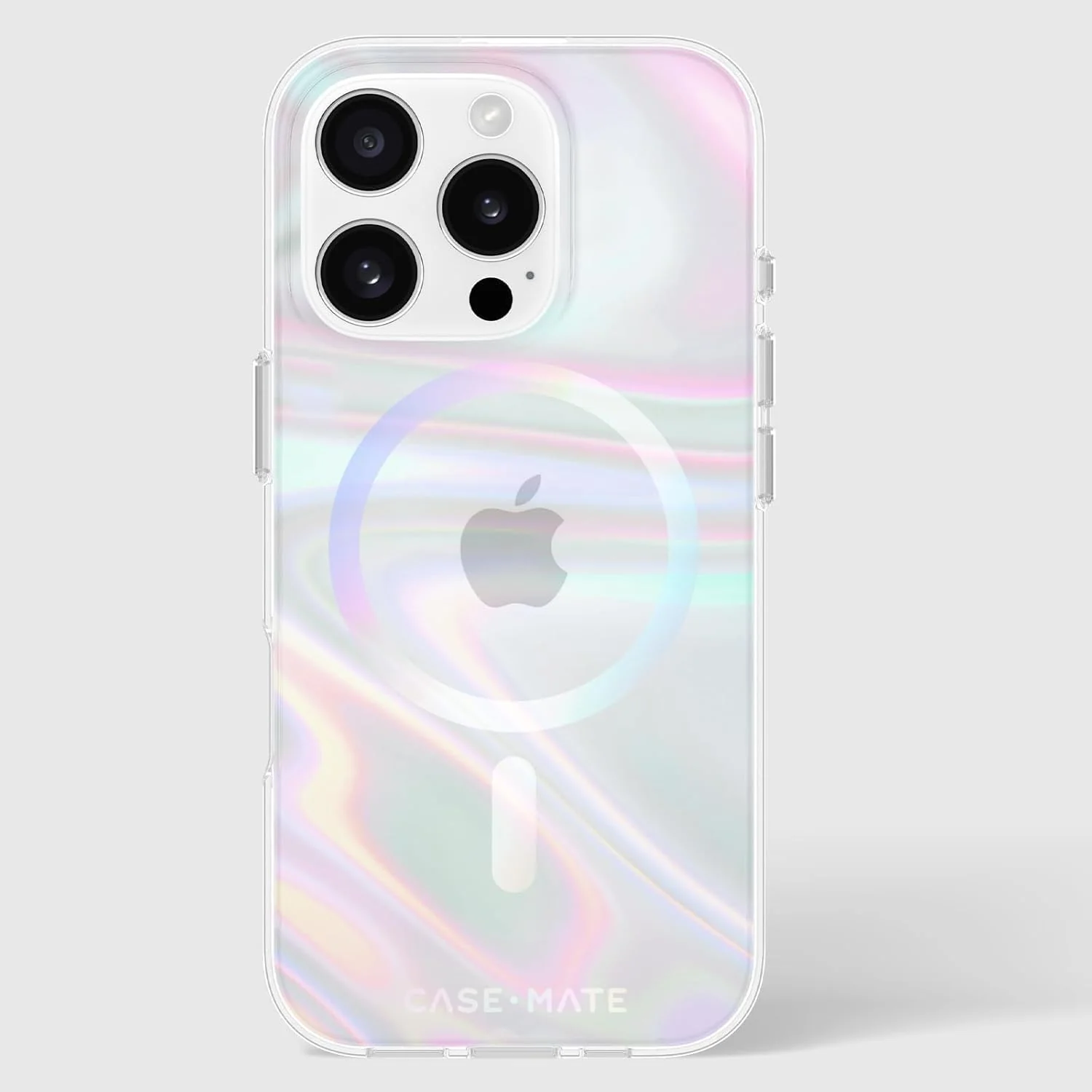Case-Mate Soap Bubble iPhone 16 Pro Case, MagSafe Compatible, 12ft Drop Protection, Iridescent - Image 9