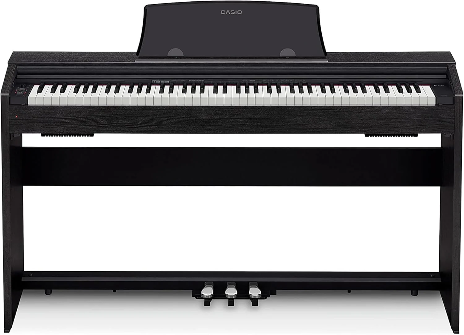 Casio Privia PX770BK 88-Key Digital Piano, Tri-Sensor Hammer Action, Damper Resonance, 3 Pedals, Concert Play, Black