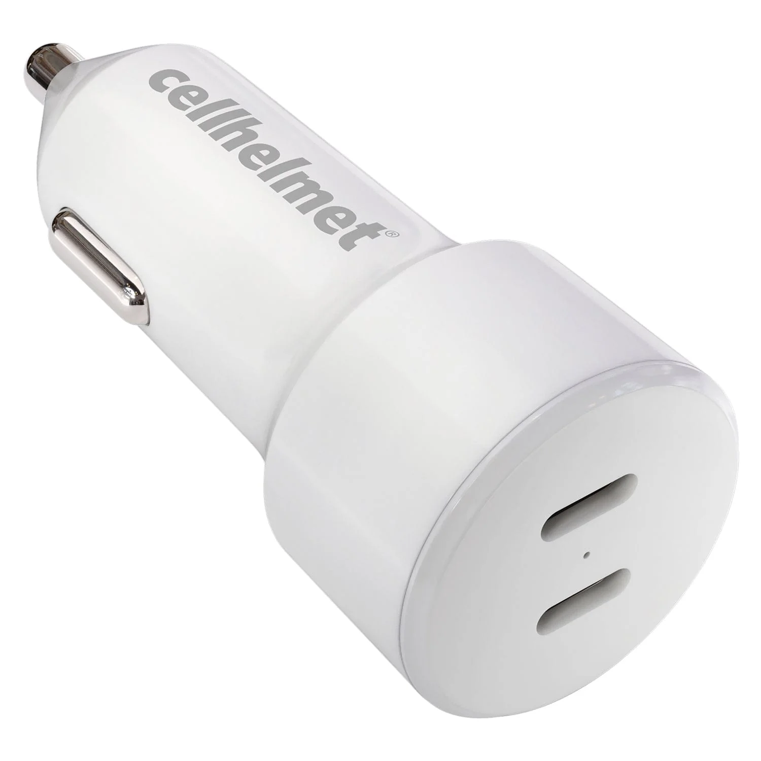 Cellhelmet 20-Watt Dual-Port USB-C Power Delivery Car Charger, for Smartphones and Tablets
